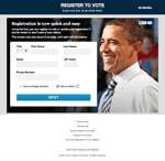 Screenshot of Voter Registration SaaS
